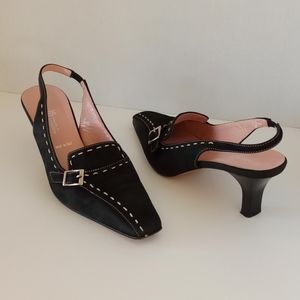 Amalfi Nordstrom Vero Cuoio Black Suede Slingback 9AA Pump